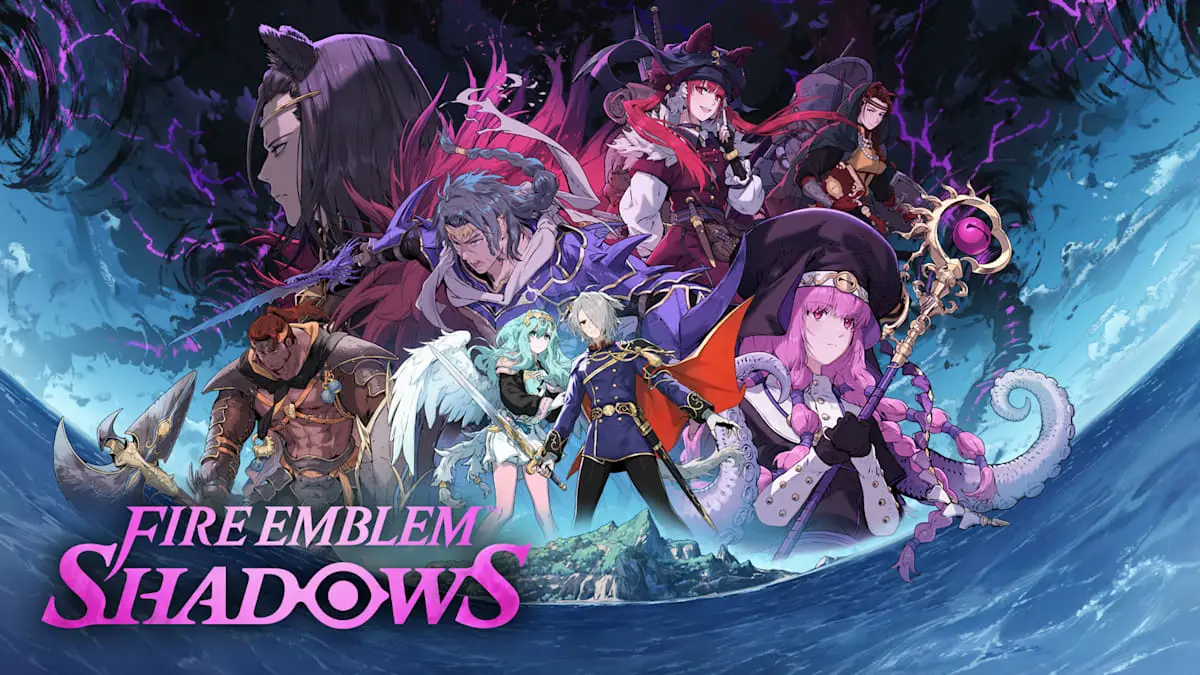 Personagens de Fire Emblem Shadows na arte oficial da atualização Book IV