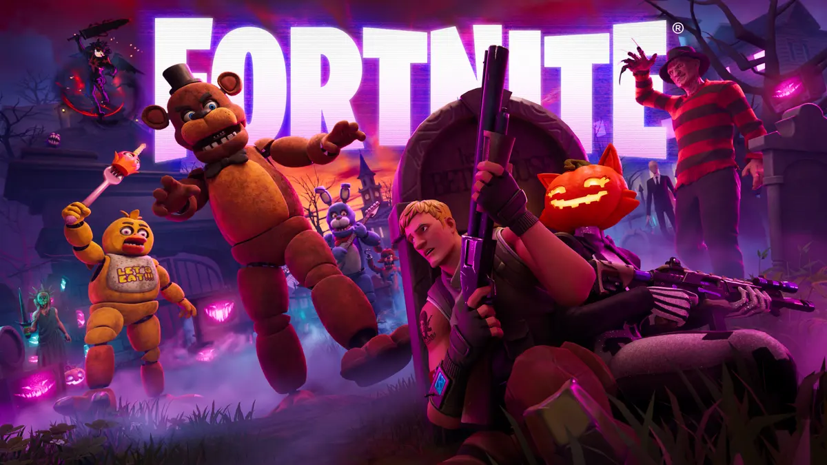 Cena oficial do evento Fortnitemares 2026 no Fortnite