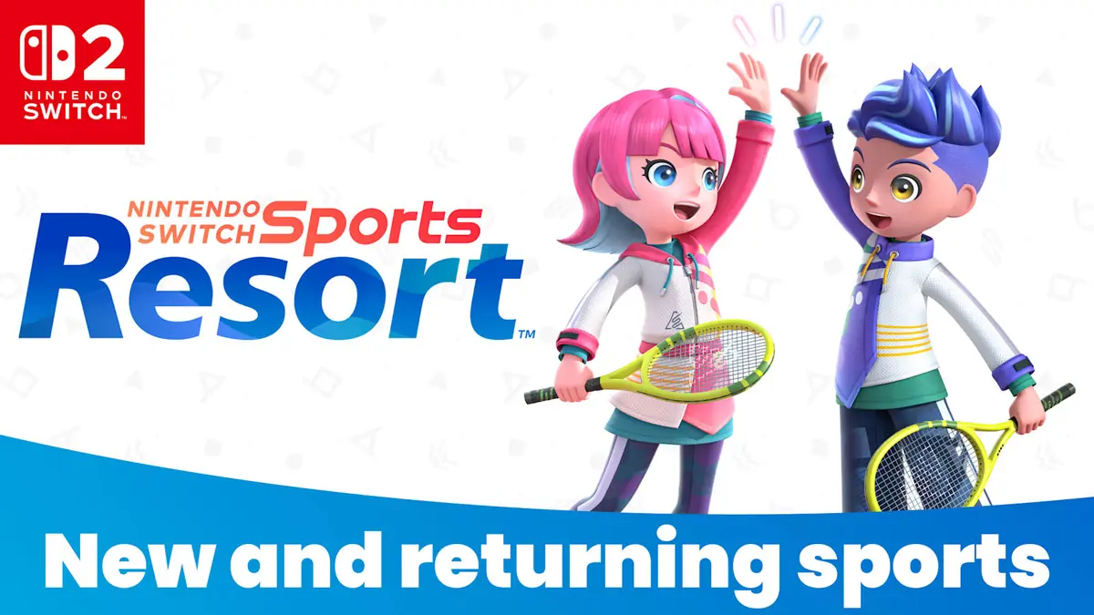 Personagens Mii praticando esportes em Wuhu Island no Nintendo Switch Sports Resort