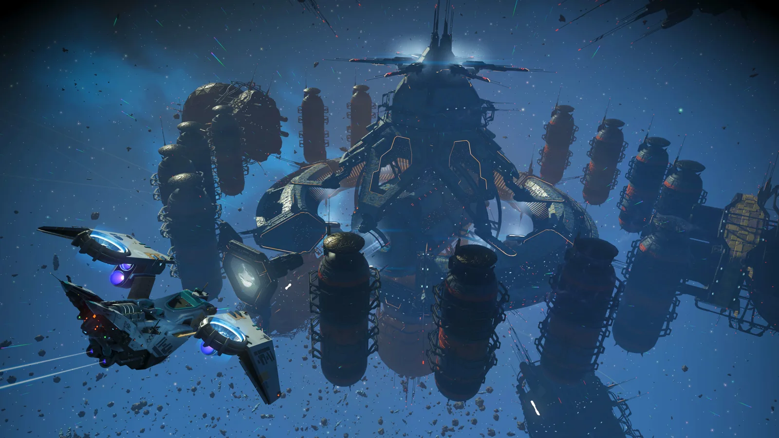 Estação espacial da atualização Cosmos de No Man's Sky