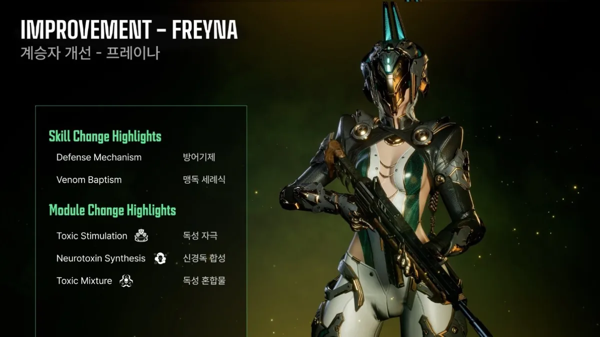 Freyna em material oficial da atualização de outubro de The First Descendant.
